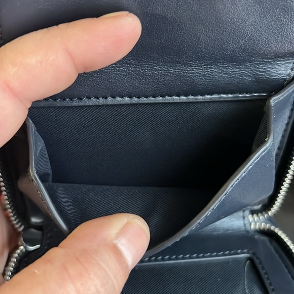 SOLD Coach Plaid & Monogram Double Zip Compact Wallet - Picture 8 of 8